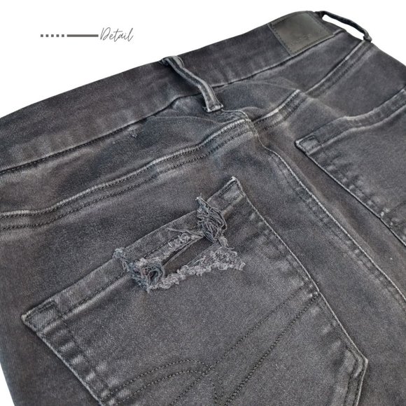 BLACK SUPER HIGH-RISE JEGGINGS - Picture 8 of 10